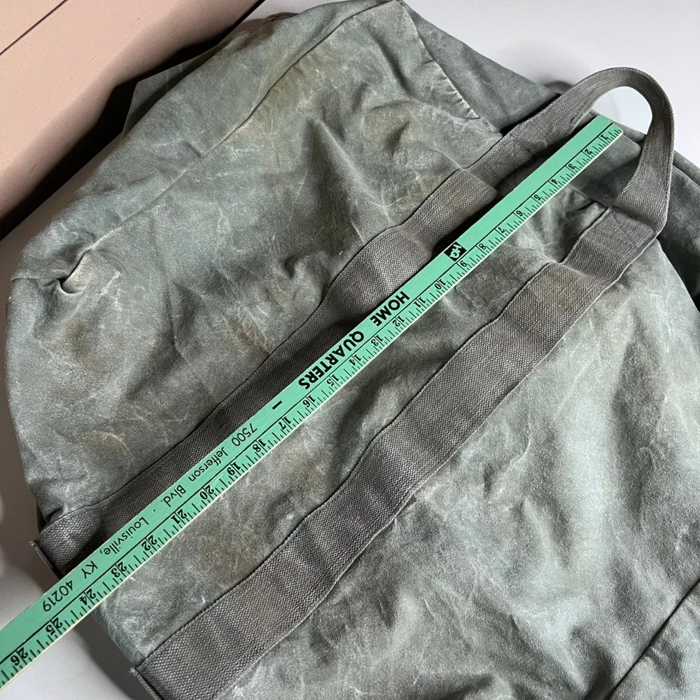 Vintage‎ Military Style Canvas Aviator Kit Bag Duffel Olive Drab Green Large